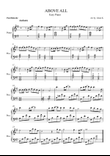 Above All Easy Piano