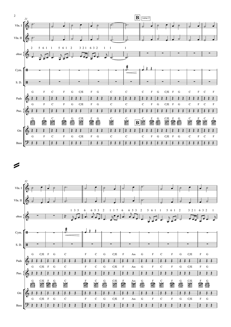 In Christ Alone Medley Rock of Ages ( Band Combo, Chamber) by Stuart Townend Concert Band - Digital Sheet Music page 2