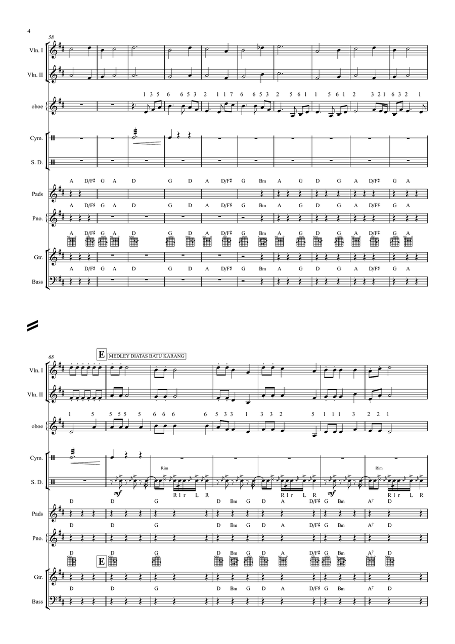 In Christ Alone Medley Rock of Ages ( Band Combo, Chamber) by Stuart Townend Concert Band - Digital Sheet Music page 4