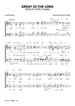 Great Is the Lord - SATB Choir A Cappella (C. H. Rinck / Lowell Mason)