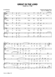 Great Is the Lord - TTBB Male Choir and Organ (C. H. Rinck / L. Müller)
