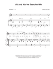 O Lord, You've Searched Me (Unison choir)