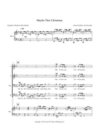 Maybe This Christmas TTBB scores gallery preview page 3