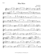 Blue Skies Flute Choir scores gallery preview page 3