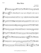Blue Skies Flute Choir scores gallery preview page 5