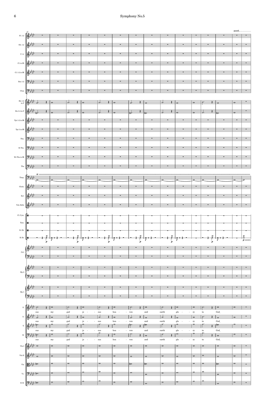 Symphony No. 5 by Dubiell De Zarraga Lago Full Orchestra - Digital Sheet Music page 6