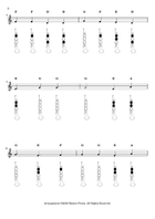 A Tisket, A Tasket (Jazzy) + Beginner Trumpet Fingering Chart (F#3 - C6) B-Flat Trumpet scores gallery preview page 3