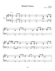 Bridal Chorus (Here Comes the Bride) for Solo Piano