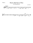 Nearer, My God, to Thee String Quartet scores gallery preview page 3