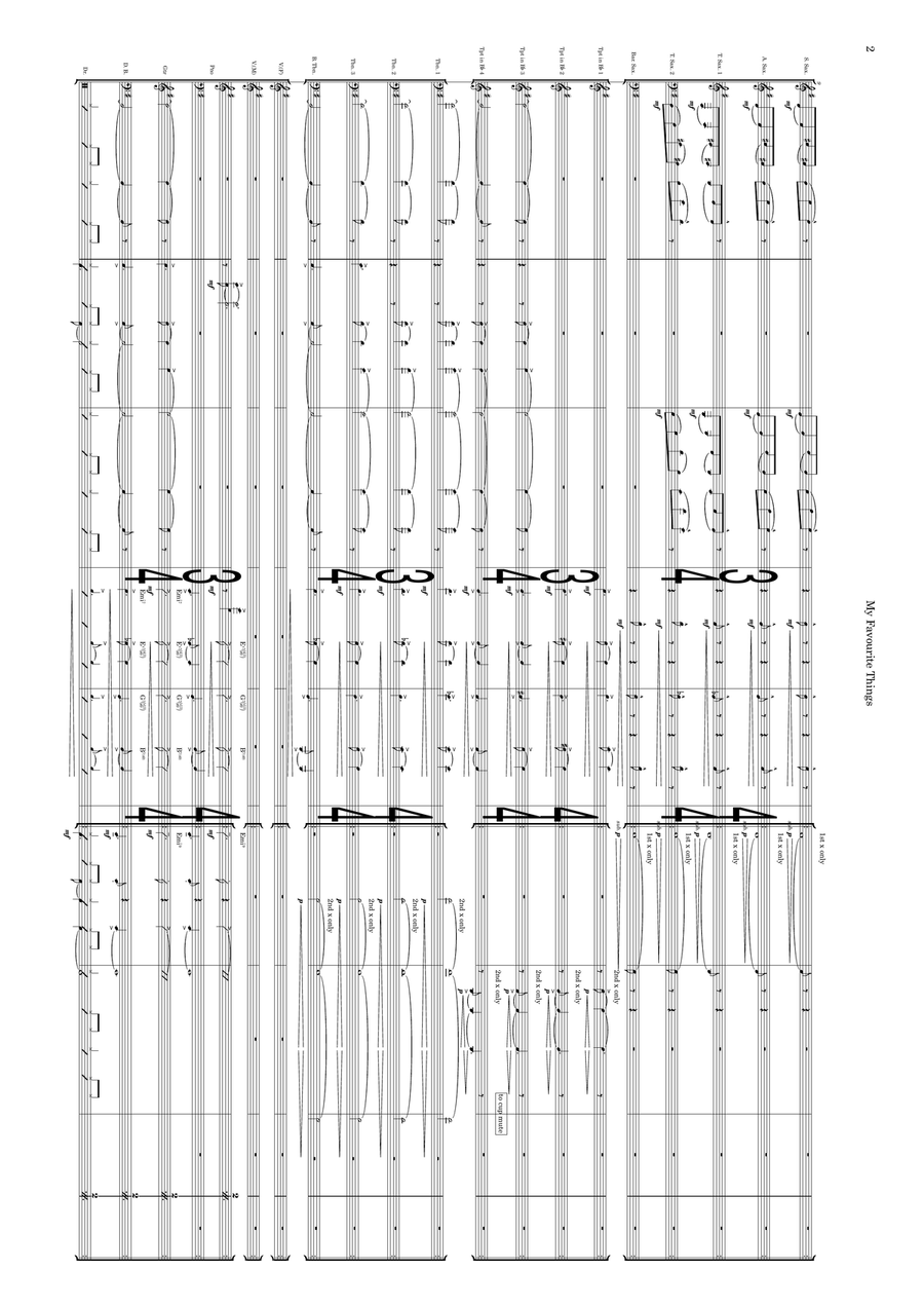 My Favorite Things by John Coltrane Jazz Ensemble - Digital Sheet Music page 2