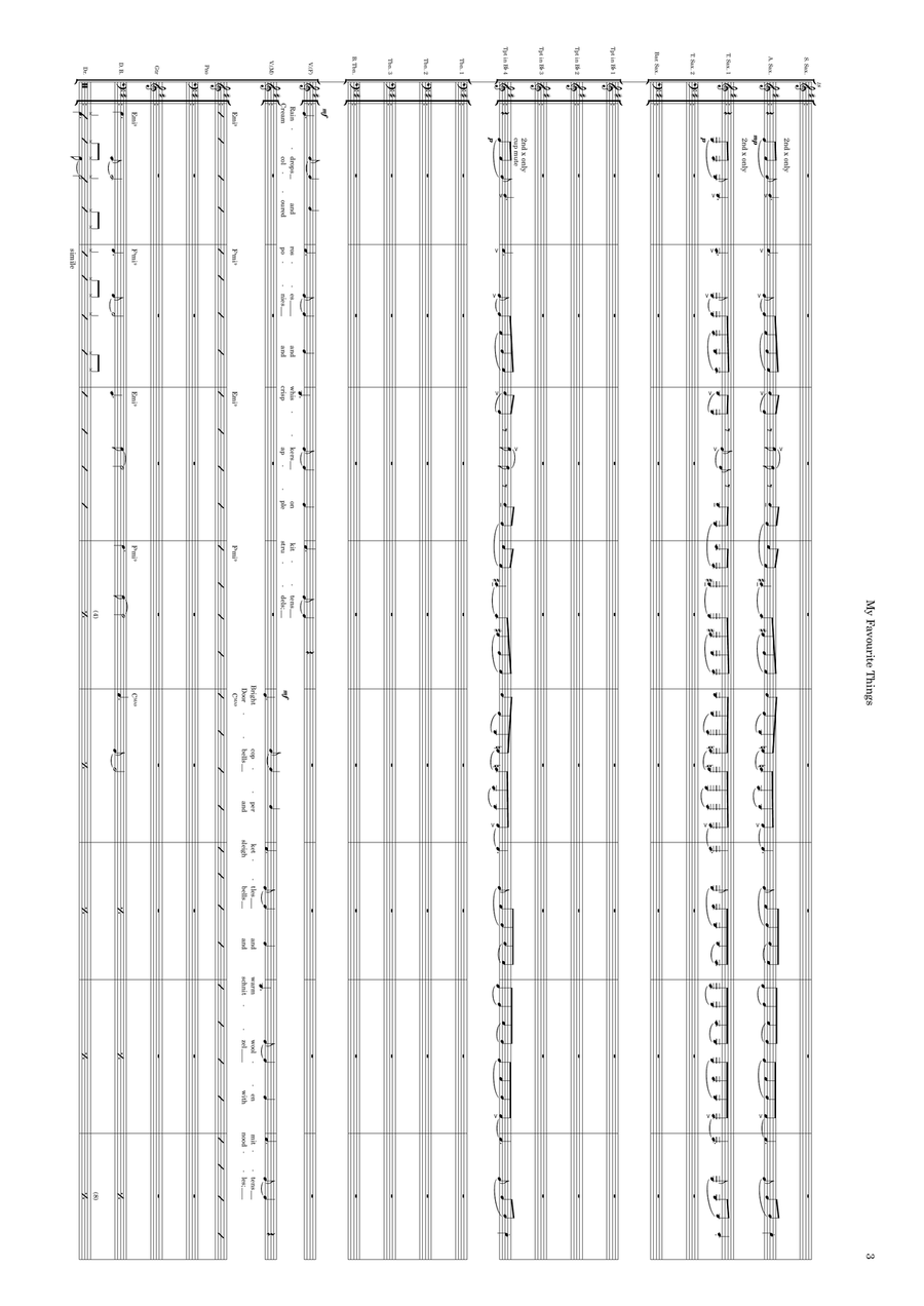 My Favorite Things by John Coltrane Jazz Ensemble - Digital Sheet Music page 3