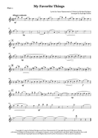My Favorite Things Flute Quartet scores gallery preview page 4