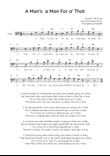 A Man's a Man For a' That - Cello in G Easy with Chords and Lyrics