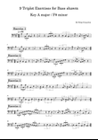 9 Triplet Exercises for Bass shawm