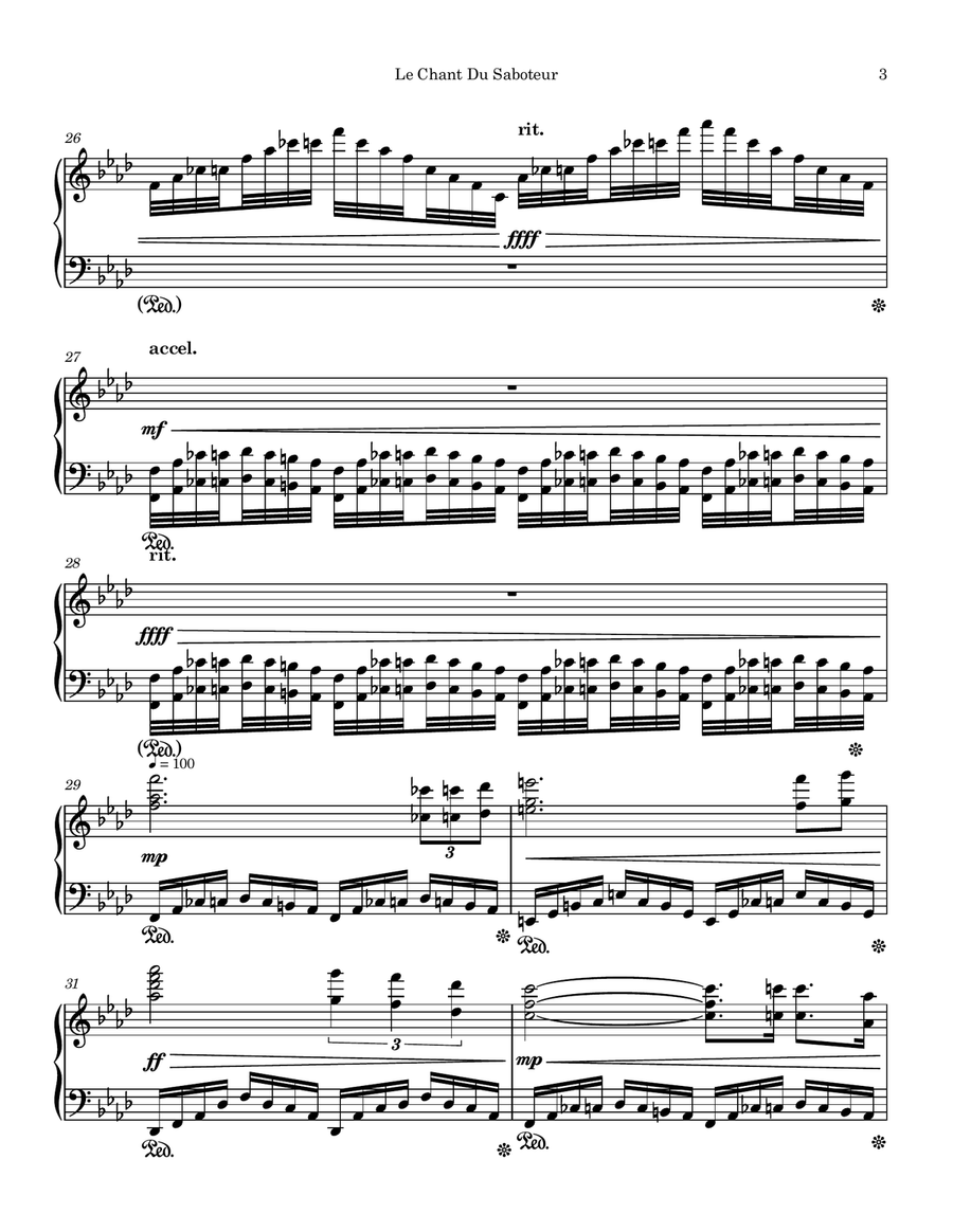 Le Chant Du Saboteur Piano Solo - Digital Sheet Music page 3