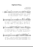Highland Mary - Flute in Dm Easy with Chords and Lyrics