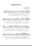 Highland Mary - Violin in Em Easy with Chords and Lyrics