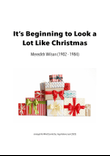 It's Beginning To Look A Lot Like Christmas
