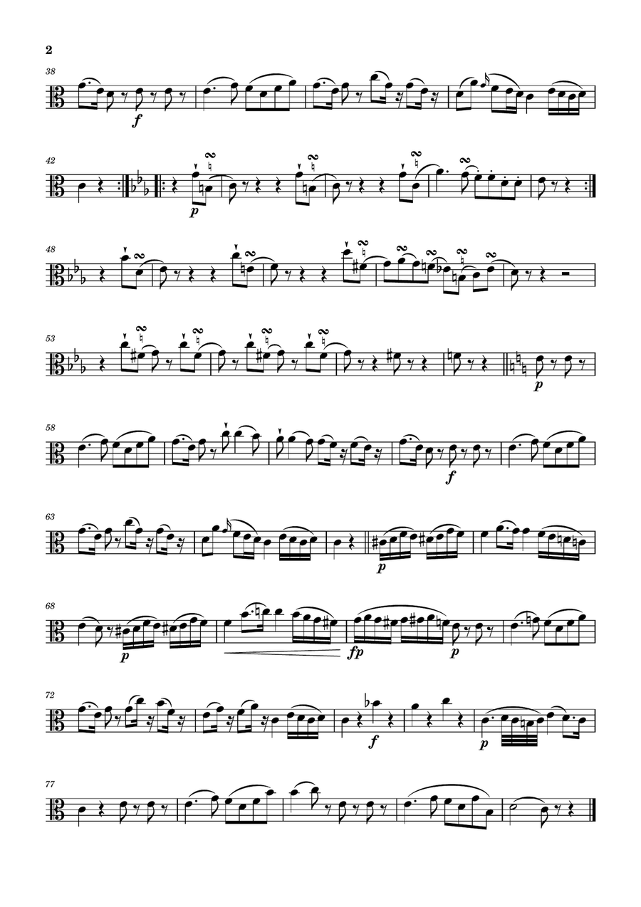 Eine kleine Nachtmusik 2nd Mov. 