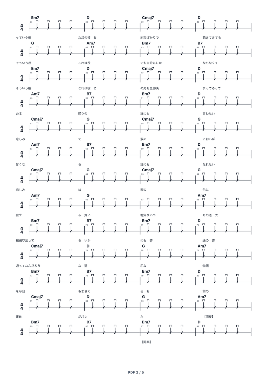 Rin To Piano - Digital Sheet Music page 2
