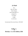 Aria: Hört, ihr Völker, Gottes Stimme from Cantata BWV 76 (arrangement for 3 recorders AAB))