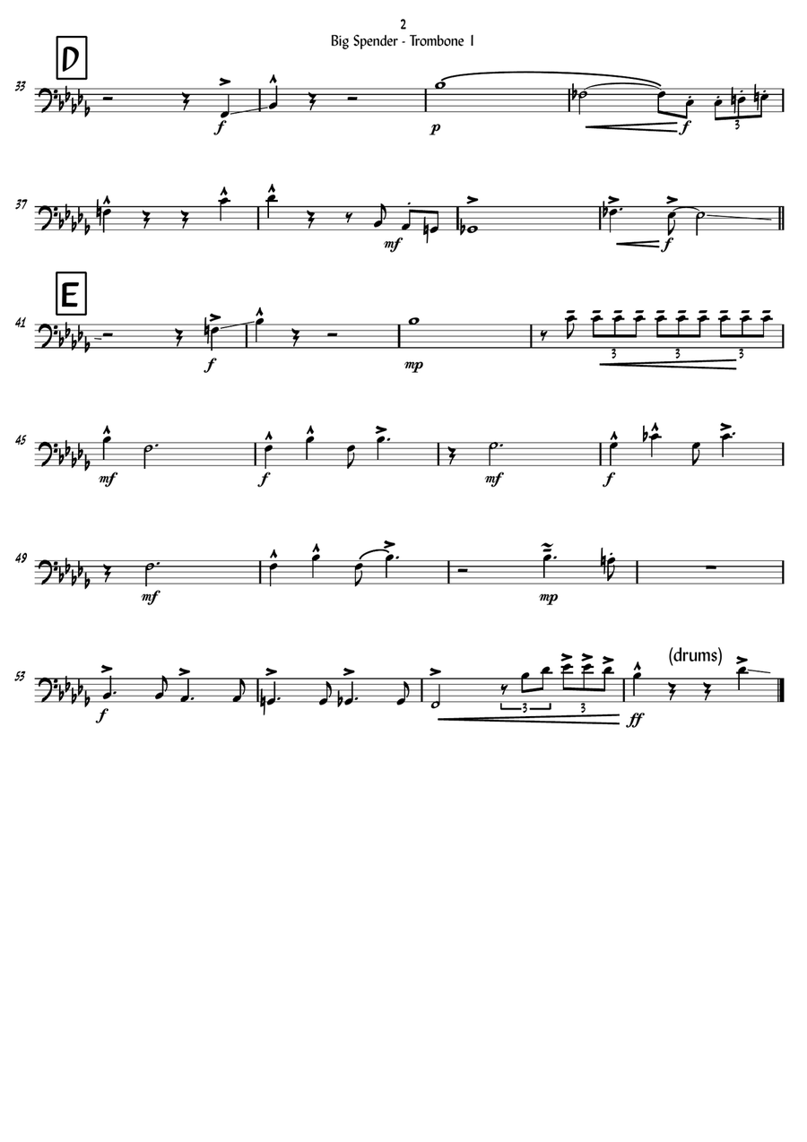 Big Spender by Peggy Lee Jazz Ensemble - Digital Sheet Music page 4