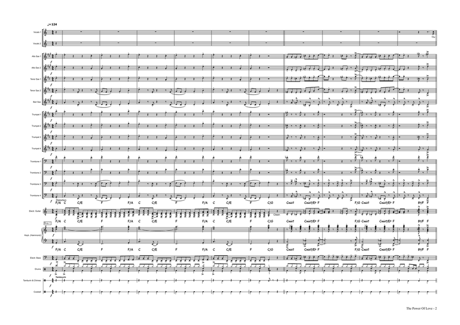 The Power Of Love by Huey Lewis and The News Jazz Ensemble - Digital Sheet Music page 2