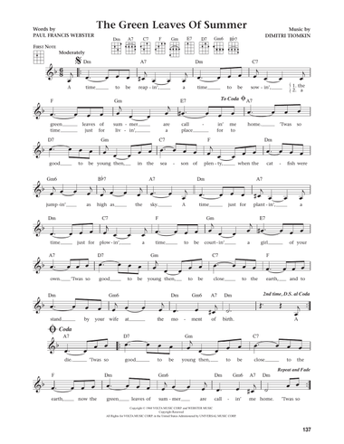 The Green Leaves Of Summer (from The Daily Ukulele)