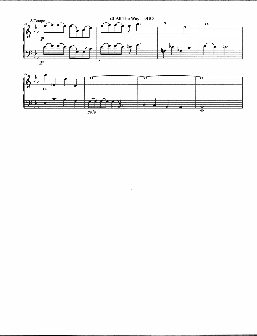 All The Way by Frank Sinatra String Duet - Digital Sheet Music page 5