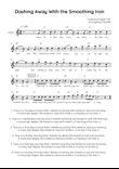 Dashing Away With the Smoothing Iron - Flute in C Easy with Chords and Lyrics