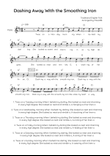 Dashing Away With the Smoothing Iron - Flute in D Easy with Chords and Lyrics