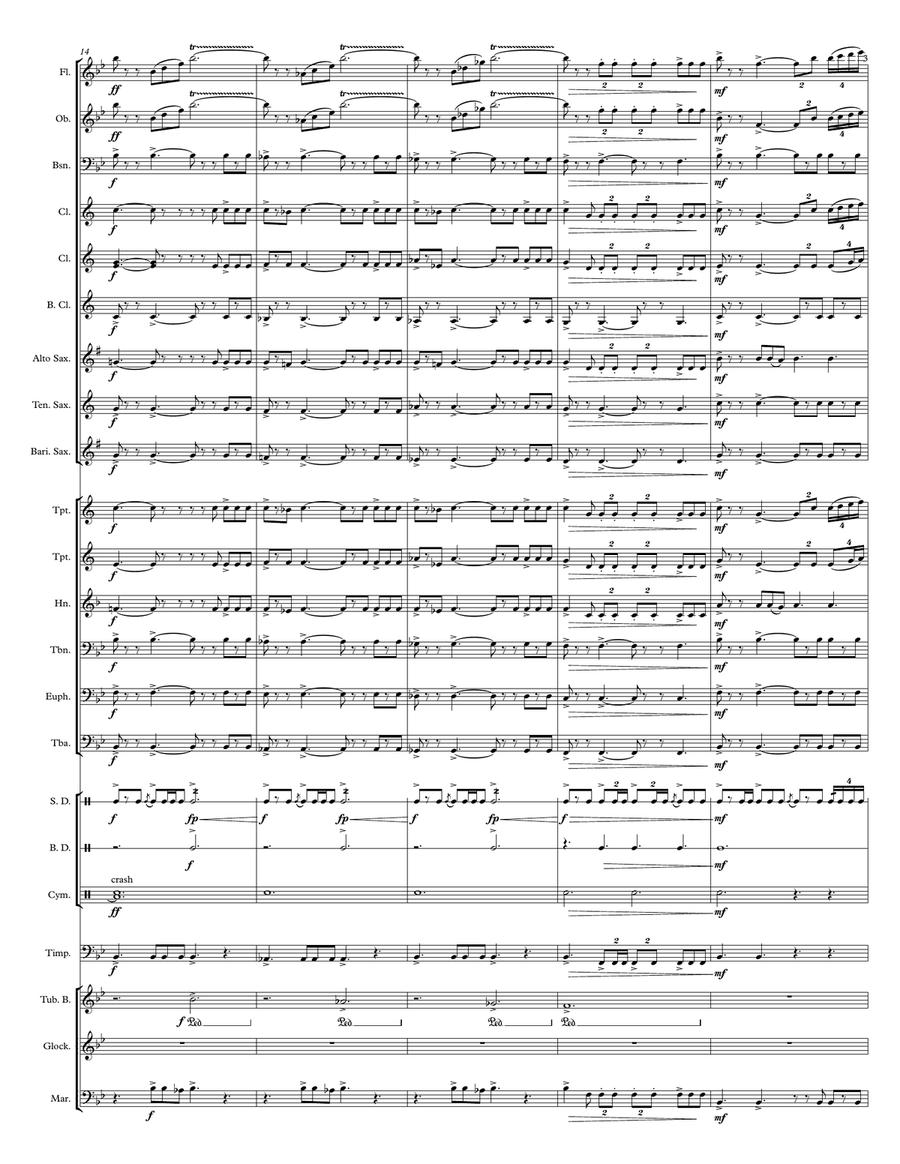 Legend Of Zelda by Haim Saban Concert Band - Digital Sheet Music page 4