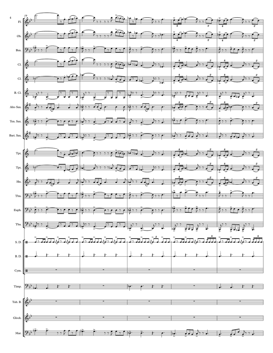 Legend Of Zelda by Haim Saban Concert Band - Digital Sheet Music page 5