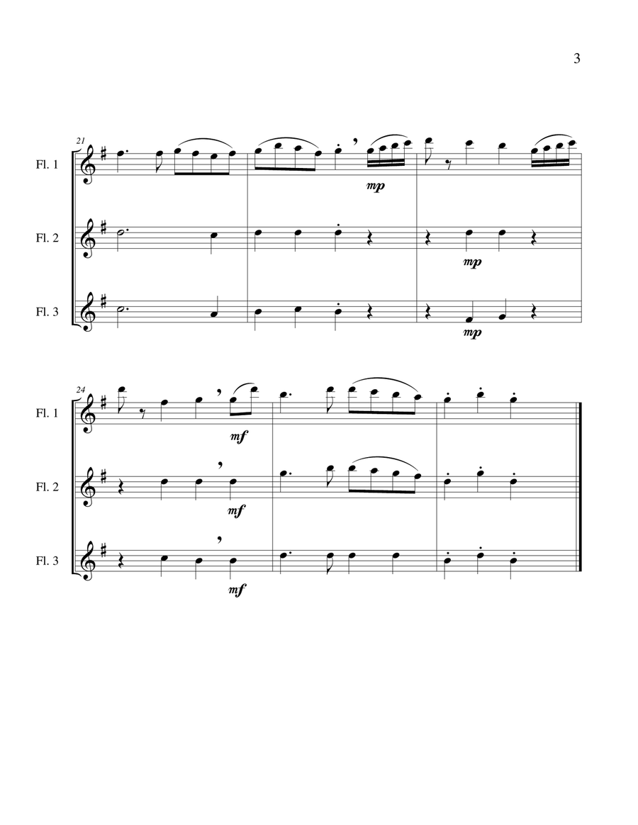 Papageno’s Song - Flute Trio by Wolfgang Amadeus Mozart Flute Trio - Digital Sheet Music page 5