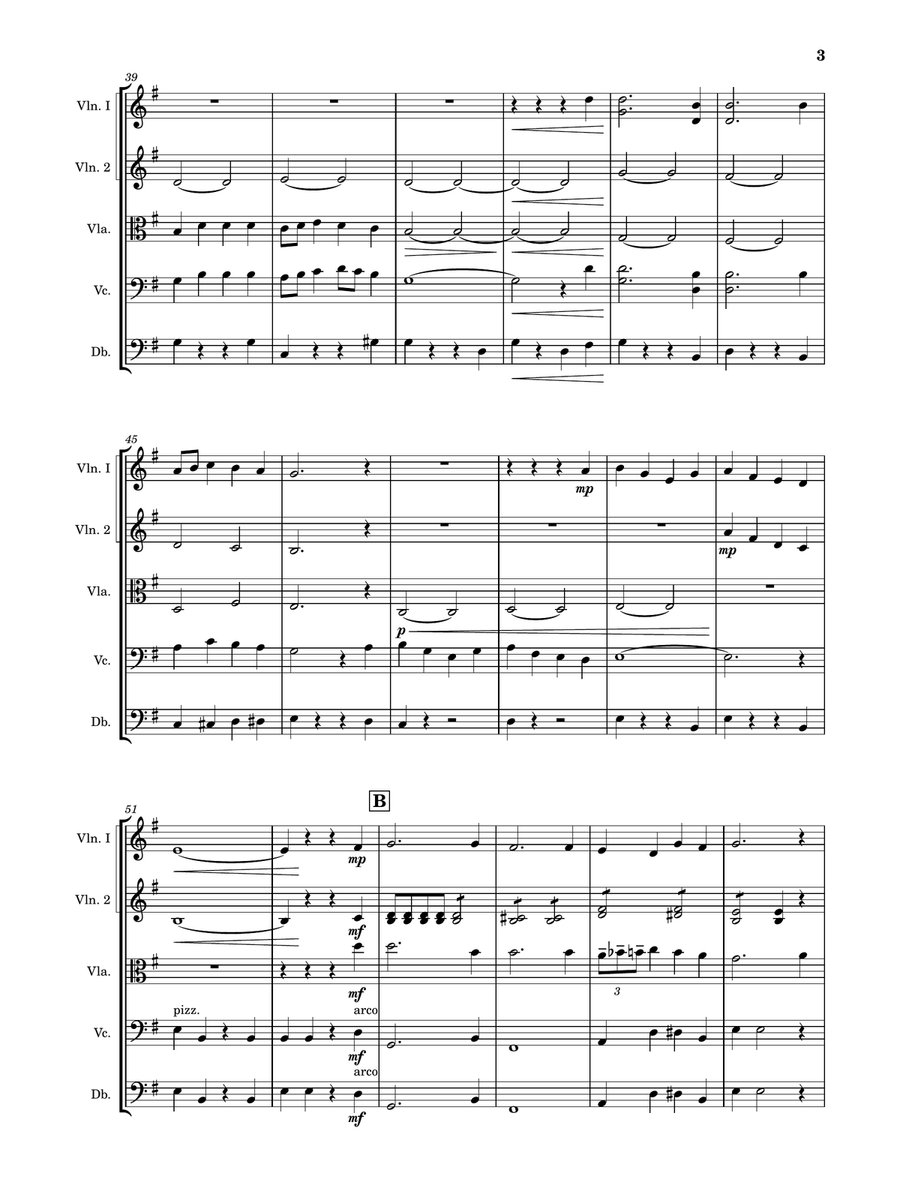 O Come O Come Emmanuel String Orchestra - Digital Sheet Music page 3