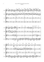Jesu, Joy of Man's Desiring by Bach for Recorder Quartet (SATB) 4-Part scores gallery preview page 4