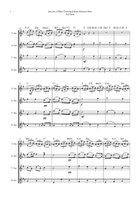 Jesu, Joy of Man's Desiring by Bach for Saxophone Quartet (Soprano, Alto, Tenor and Baritone)) Saxophone Quartet scores gallery preview page 3