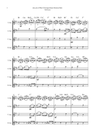 Jesu, Joy of Man's Desiring by Bach for Saxophone Quartet (Soprano, Alto, Tenor and Baritone)) Saxophone Quartet scores gallery preview page 5