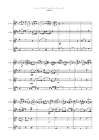 Jesu, Joy of Man's Desiring by Bach for Saxophone Quartet (Soprano, Alto, Tenor and Baritone)) Saxophone Quartet scores gallery preview page 3