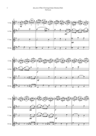 Jesu, Joy of Man's Desiring by Bach for Saxophone Quartet (Soprano, Alto, Tenor and Baritone)) Saxophone Quartet scores gallery preview page 5