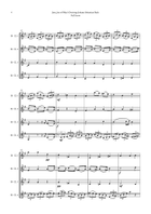Jesu, Joy of Man's Desiring by Bach for Clarinet Quartet (4 B-Flat Clarinet) Clarinet Quartet scores gallery preview page 4