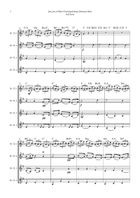 Jesu, Joy of Man's Desiring by Bach for Clarinet Quartet (4 B-Flat Clarinet) Clarinet Quartet scores gallery preview page 3