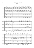Jesu, Joy of Man's Desiring by Bach for Clarinet Quartet (4 B-Flat Clarinet) Clarinet Quartet scores gallery preview page 4