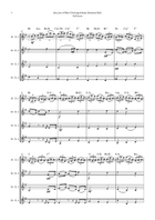 Jesu, Joy of Man's Desiring by Bach for Clarinet Quartet (4 B-Flat Clarinet) Clarinet Quartet scores gallery preview page 5