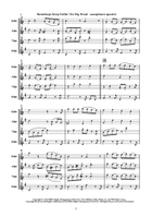 Raindrops Keep Fallin' On My Head Saxophone Quartet scores gallery preview page 5