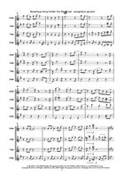 Raindrops Keep Fallin' On My Head Saxophone Quartet scores gallery preview page 6