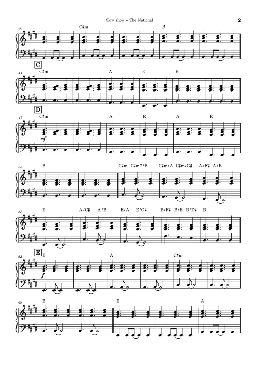 Slow Show by The National Piano Trio - Digital Sheet Music page 2