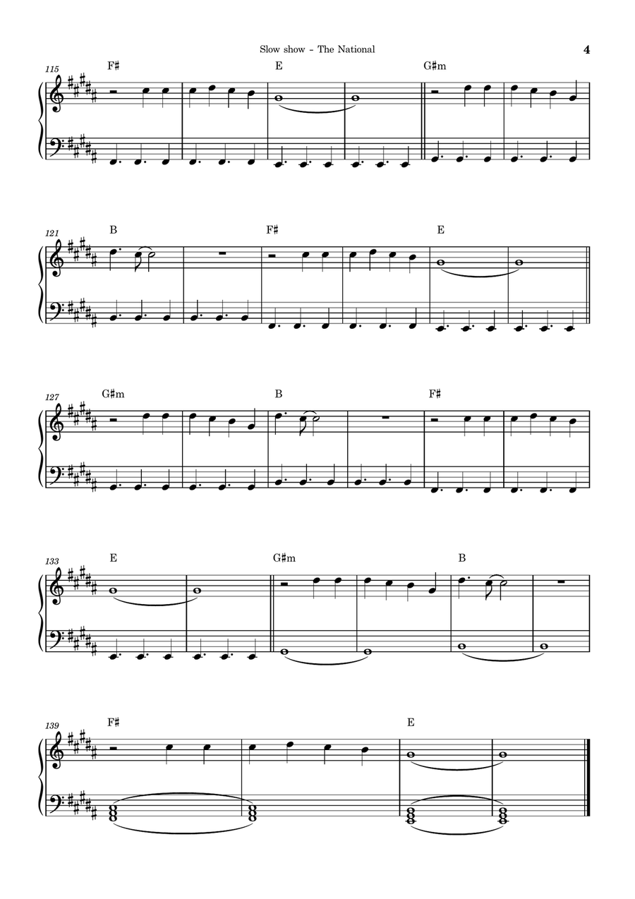 Slow Show by The National Piano Trio - Digital Sheet Music page 4