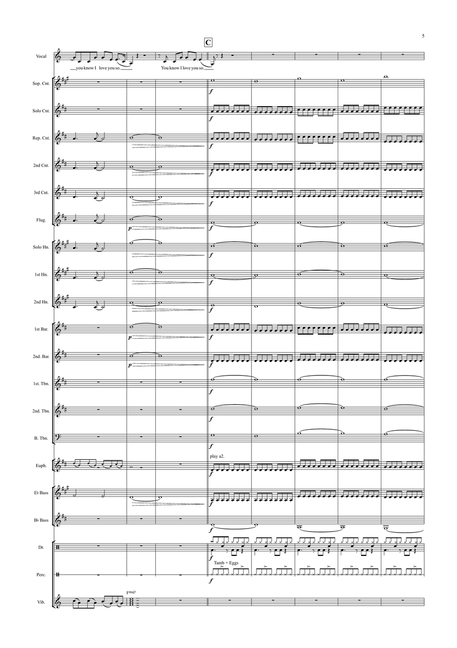 Yellow by Coldplay Brass Band - Digital Sheet Music page 5