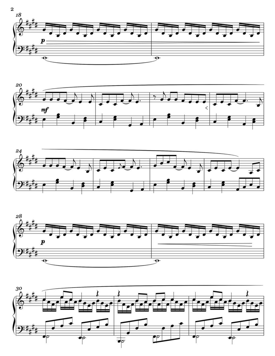 Under The Bridge by The Red Hot Chili Peppers Piano Solo - Digital Sheet Music page 2